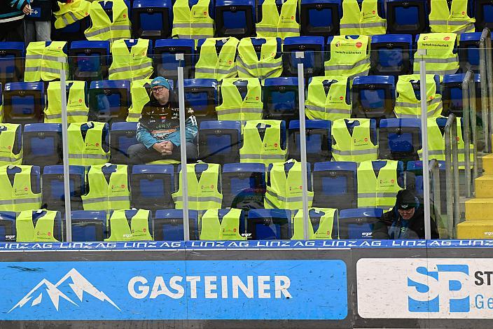 Warnwesten  49. Runde ICE, Steinbach Black Wings Linz vs Olimpija Ljubljana, Linz AG Eisarena 
