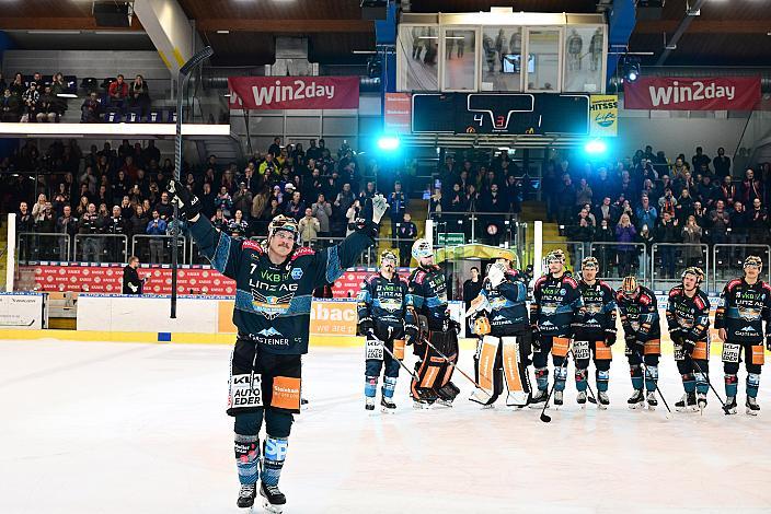 Brian Lebler (Steinbach Black Wings Linz) Rekordtorschütze der ICE Hockey League, Steinbach Black Wings Linz vs HC Pustertal Woelfe, ICE Eishockey Liga, Linz AG Eisarena