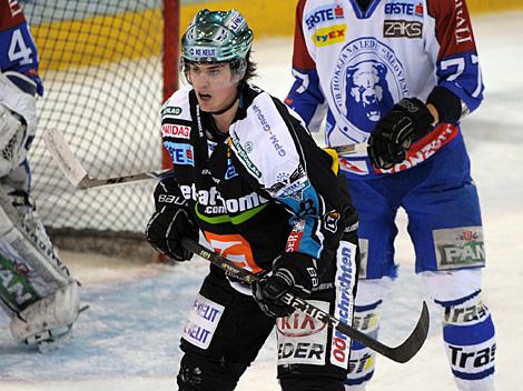 Ralph-Maria Nachbaur, Stuermer, Linz, EHC Liwest Black Wings Linz vs. KHL Medvescak Zagreb, Platzierungsrunde