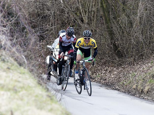 1. ZOIDL Riccardo, AUT, RC ARBOE Wels Gourmetfein, 2. GOLCER Jure, SLO, Tirol Cycling Team im Rennen in Leonding.