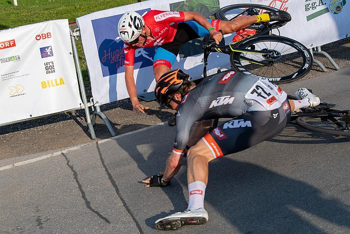 Emanuel Zangerle (AUT, Tirol KTM Cycling Team), Moran Vermeulen (AUT, Team Felbermayr Simplon Wels) ,Herren Elite, GP Gössendorf- ÖRV Radliga ÖM Kriterium