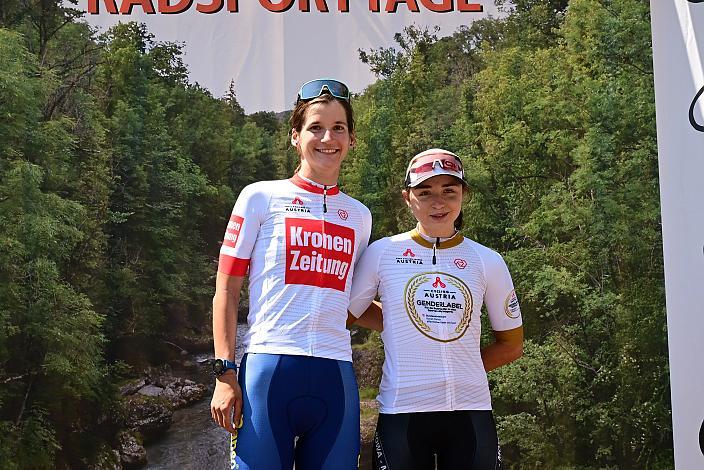 Im Führungstrikot Petra Zsanko (HUN, Arbö Rapso Knittelfeld), Elisa Winter (AUT, Union Raiffeisen Radteam Tirol) 52. Erlauftaler Radsporttage Damen, Road Cycling League Austria