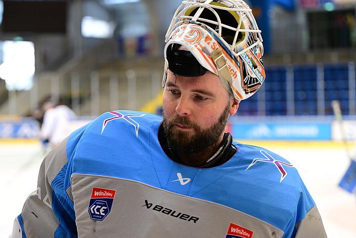 Tormann Rasmus Tirronen (Steinbach Black Wings Linz) Eistraining Steinbach Black Wings Linz , Linz AG Eisarena 