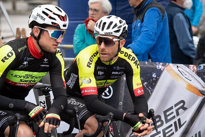 Maximilian Kuen (AUT, Team Vorarlberg), Filippo Fortin (ITA, Team Vorarlberg) Herren Elite, U23, Radliga, GP Vorarlberg, Nenzing