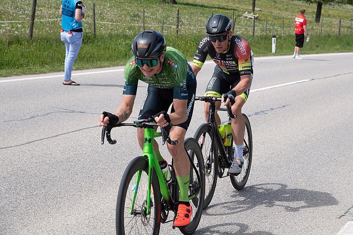 Jaka Primozic (SLO, Hrinkow Advarics), Sieger Lukas Kubis (SVK, Elkov Kasper),Herren Elite, U23, Road Cycling League Austria, 62. Raika Kirschbluetenrennen, Wels, Oberösterreich