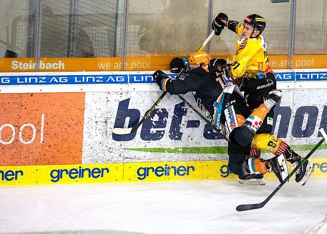 Marc-Andre Dorion (Steinbach Black Wings 1992), Marco Richter (spusu Vienna Capitals) Black Wings Linz vs Spusu Vienna Capitals, Eishockey, Bet at Home ICE Hockey League