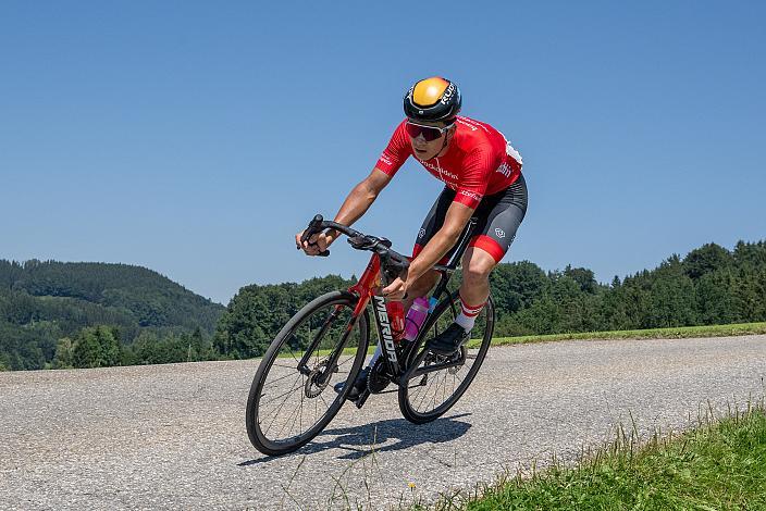 Führender in der Wertung Bester Österreicher Heimo Fugger (AUT, Nationalteam Österreich)  3. Etappe Bad Wimsbach - Strass im Attergau, Int. Oberösterreichische Versicherung OÖ Junioren Oberösterreich Rundfahrt