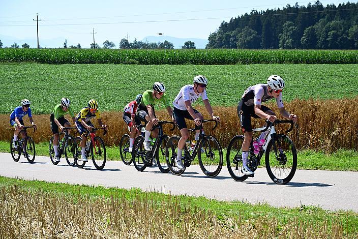 Die Ausreisser mit Felix Rützler (AUT, Nationalteam Österreich), Sebastian Garstenauer (AUT, Regionalteam Oberösterreich),  Im Punktetrikot Anco Ballif (NED, Gepla-Watersley R+D Cycling), 3. Etappe Bad Wimsbach - Strass im Attergau, Int. Oberösterreichische Versicherung OÖ Junioren Oberösterreich Rundfahrt