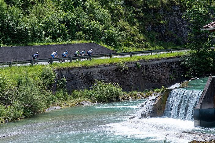 Ausreissergruppe des Tages mit Timon Loderer (GER, Hrinkow Advarics), Fabian Costa (AUT, Union Raiffeisen Radteam Tirol), Daniel Lehner (AUT, Team Felbermayr Simplon Wels), Louis Coquert (FRA, Leopard Pro Cycling), Roman Duckert (GER, Team Dauner Akkon), Fabian Schormair (GER, Santic-Wibatech), St.Florian, Asten - Resort Hinterstoder, Höss, Int. Raiffeisen Oberösterreich Rundfahrt UCI Kat. 2.2