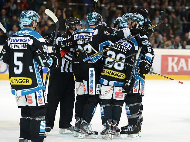 Linz feiert, EHC Liwest Black Wings Linz vs UPC Vienna Capitals