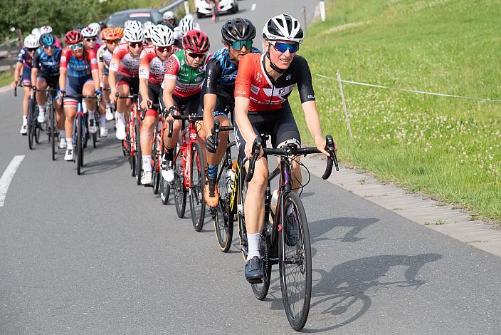 An der Spitze des Rennes Barbara Humann, Barbara Mayer (AUT, RC ARBÖ SK Voest), Verena Eberhardt (AUT, RSC ARBÖ Südburgenland), Elite Damen, Österreichische Meisterschaft Strassenrennen, Kufstein, Tirol