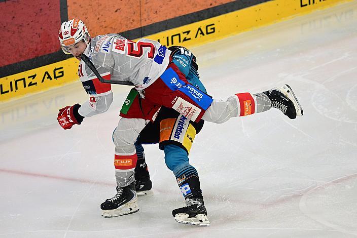 Gerrit Böhs (EC KAC), Gerd Kragl (Steinbach Black Wings Linz), 41. Runde ICE, Steinbach Black Wings Linz vs EC KAC, Linz AG Eisarena 