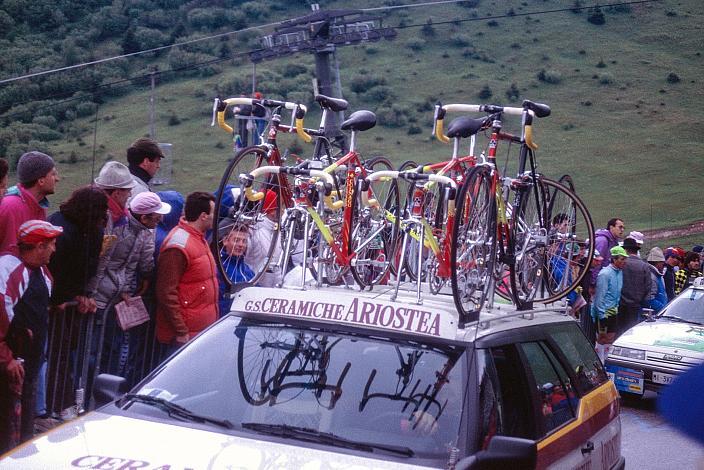 Team Ariostea Auto am Monte Bodone,14. Etappe, Corvara to Monte Bondone