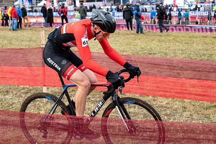 David Preyler (AUT, Team Österreich) Junioren, UCI Cyclocross World Cup, Tabor CZ 