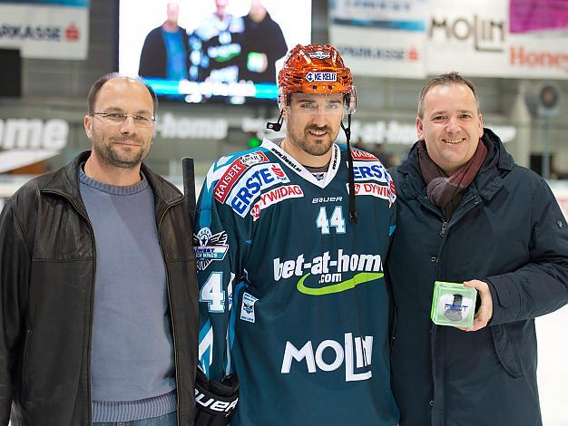 Spieler des Abends, Fabian Scholz, EHC Liwest Black Wings Linz vs SAPA Fehervar AV 19