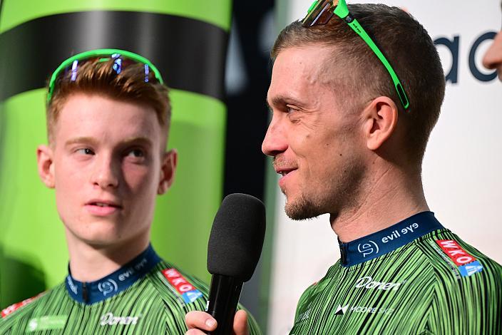 Maximilian Huber (AUT, Hrinkow Advarics), Riccardo Zoidl (AUT, Hrinkow Advarics), Teampräsentation, Steyr, Team Hrinkow Advarics Cycleang, UCI Continental Team, 