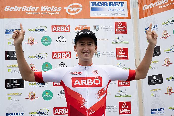 Bester U23 Fahrer Paul Buschek (AUT, Tirol KTM Cycling Team), 24. Int. Braunauer Radsporttage um den Preis der Firma BORBET Austria Radsport, Cycling League Austria, Herren Radliga, Ranshofen, 23. Braunauer Radsporttage