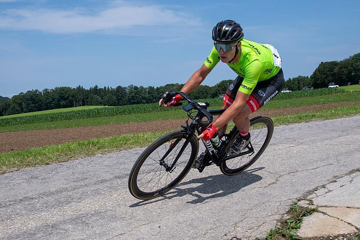 Im Grünen Sprinttrikot Leo Kerschbaumer (AUT, Team Österreich) 46. Int. Keine Sorgen,  Junioren Rundfahrt UCI Kat. MJ 2.1, 3. Etappe Bad Wimsbach/Neydharting - Strass im Attergau