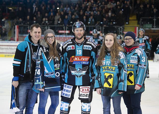 Michael Davies (EHC Liwest Black Wings Linz) Spieler des AbendsEHC Liwest Black Wings Linz vs Dornbirn Bulldogs