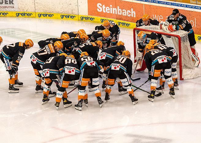 Das Team der Steinbach Black Wings 1992, Black Wings Linz vs Hydro Fehervar AV 19,  Eishockey, Bet at Home ICE Hockey League