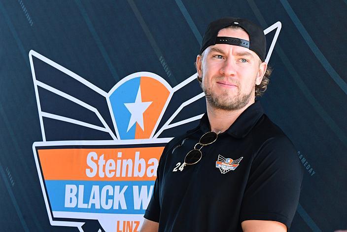 Kyle Topping (Steinbach Black Wings Linz) Die Steinbach Black Wings Linz,  TeamPräsentation,  Steinbach Black Wings Linz