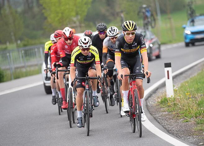 Markus Wildauer (AUT, Team Vorarlberg), Kim Alexander Heiduk (GER, Team Lotto Kern Haus)  Herren Elite, U23, Radliga, GP Vorarlberg, Nenzing