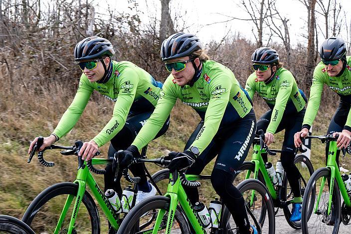 Stefan Kovar (AUT, Hrinkow Advarics), Raphael Hammerschmid (AUT, Hrinkow Advarics) Trainingscamp Porec, Kroatien, Team Hrinkow Advarics Cycleang, UCI Continental Team, 