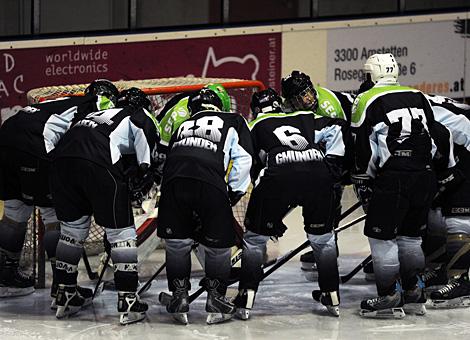 Die Traunsee Sharks vor Matchbeginn