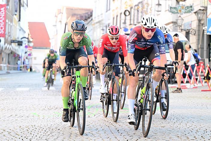 Ziga Horvat (SLO, Hrinkow Advarics), Jakob Purtscheller (AUT, Team Felt - Felbermayr) 25. Int. ASVÖ - HRINKOW City Kriterium Steyr, MTB-Nachwuchs vom Laufrad bis U17, ÖRV, Radsport, Mountainbike, ELITE Rennrad