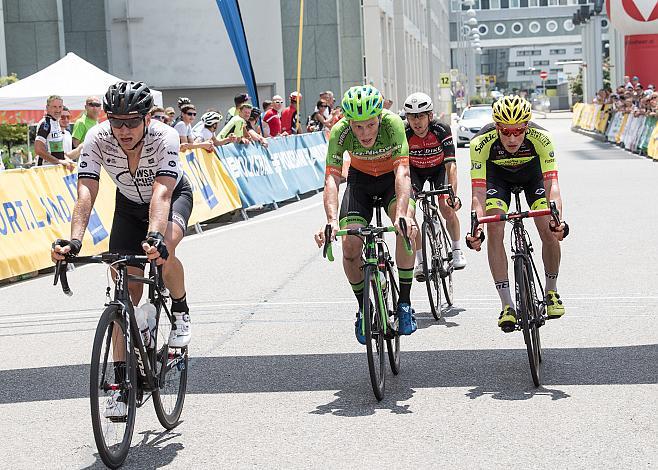 v.l. Helmut Trettwer (GER, WSA Pushbikers), Patrick Bosman (AUT, Hrinkow Advarics Cycleang Team), Lukas Meiler, GER (Team Vorarlberg Santic) 