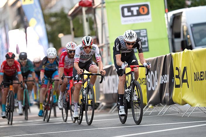 Michael Gogl (AUT, Team Qhubeka Assos), Patrick Konrad (AUT, Bora - Hansgrohe), Innenstadtkriterium Wels, Radsport, Kriterium