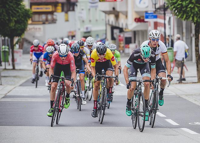 Angriff im Hauptfeld mit Marius Mayrhofer (GER, National Team Deutschland)  2. Etappe Rohrbach - Rohrbach Oberoesterreich Juniorenrundfahrt (2.1)