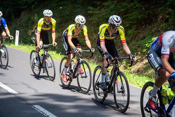 Riccardo Zoidl (AUT, Team Vorarlberg), Alexis Guerin (FRA, Team Vorarlberg), Lukas Meiler, GER (Team Vorarlberg), Eferding - Niederkappel,  Int. Raiffeisen Oberösterreich Rundfahrt UCI Kat. 2.2