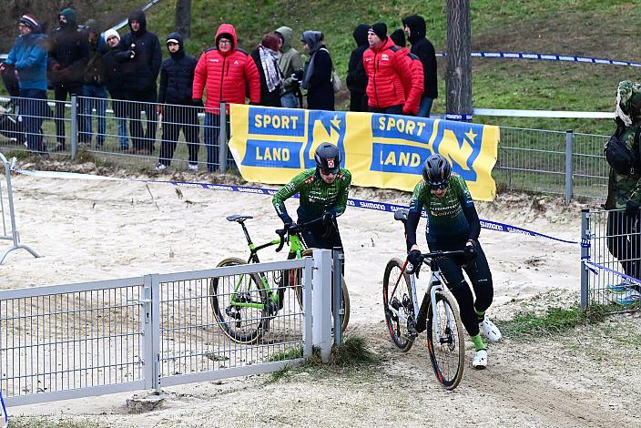 Jakob Reiter (AUT, Hrinkow Advarics)  Dominik Hödlmoser (AUT, Hrinkow Advarics) Rad Cyclo Cross, ÖSTM/ÖM Querfeldein, Ciclo Cross, Cycling Austria, Maria Enzersdorf, NÖ