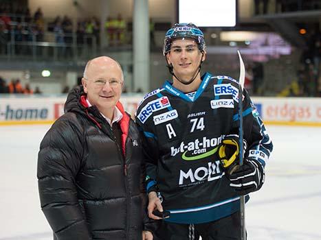 Spieler des Abends, Daniel Oberkofler, Linz, EHC Liwest Black Wings Linz vs EC KAC