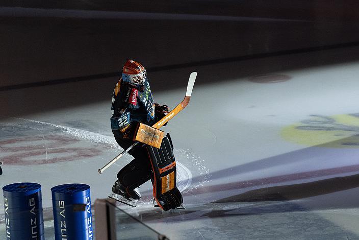 Tormann Rasmus Tirronen (Steinbach Black Wings Linz) Steinbach Black Wings Linz vs EC KAC, Linz AG Eisarena 