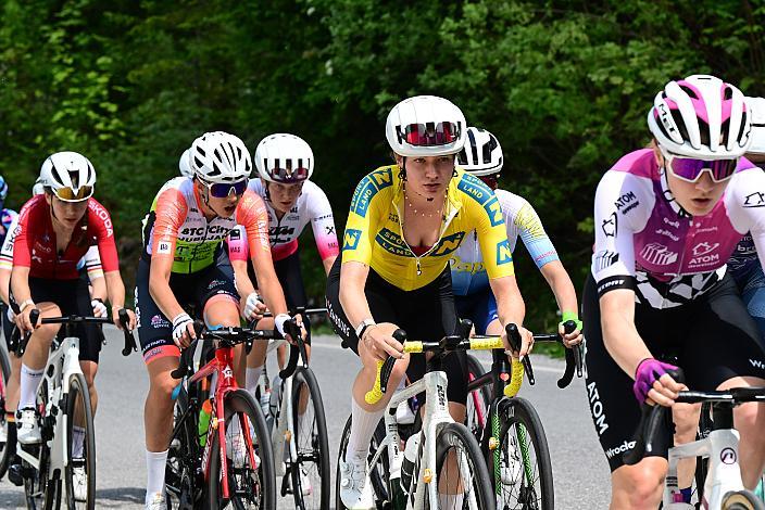 Im Gelben Trikot der Gesamtführenden Liv Wenzel (LUX, Team Luxembourg), Ybbsitz - Hochkar, Sportland NÖ women tour