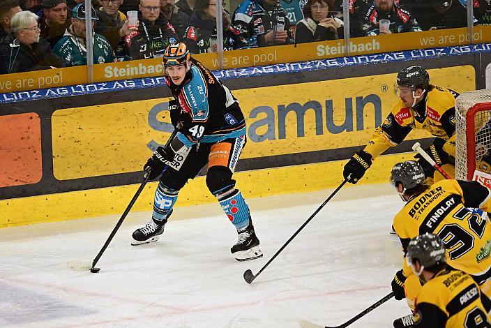 Graham Knott (Steinbach Black Wings Linz)  Win2Day ICE Hockey League,  Steinbach Black Wings Linz vs HC Pustertal Wölfe,  Linz AG Eisarena 