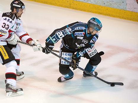 Brad Moran, Linz und Petr Pucher, Znaim, EHC Liwest Black Wings Linz vs HC Orli Znojmo, Pick Round