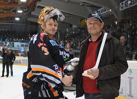 Im Bild Lorenz Hirn, Spieler das Abends, Liwest Black Wings Linz.