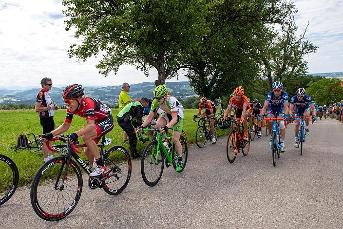 Hermann Pernsteiner (AUT, Team Amplatz), Dominik Hrinkow (AUT, Hrinkow Advarics Cycleang Team) am Porscheberg2. Etappe Mondsee - Steyr, 68. Int. Österreich-Rundfahrt-Tour of Austria (2.1)