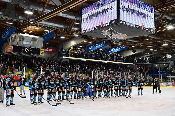 Sieg in der Overtime, Win2Day ICE Hockey League,  5. Viertelfinale, Steinbach Black Wings Linz vs Moser Medical Graz 99ers,  Linz AG Eisarena 