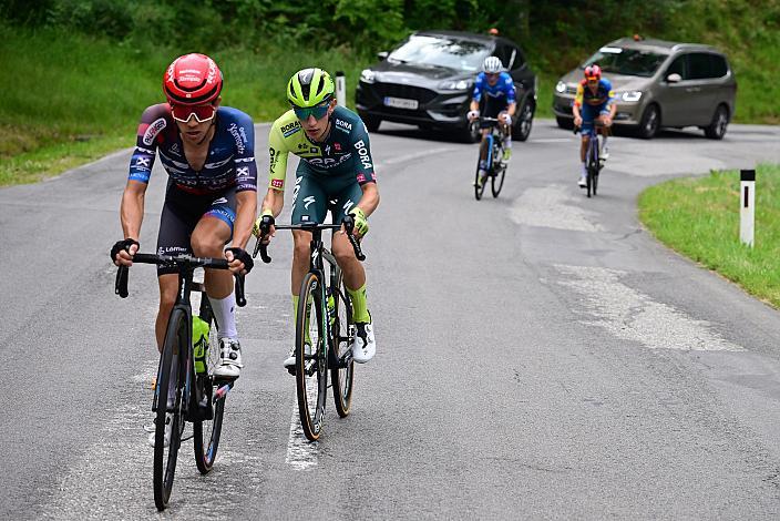 v.l. Riccardo Zoidl (AUT, Team Felt - Felbermayr), Alexander Hajek (AUT, Bora - Hansgrohe) ÖM Staatsmeisterschaft, Strassenrennen, Königswiesen OÖ