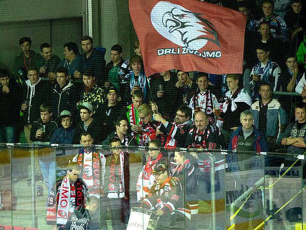 Znaim Fans in Linz, EHC Liwest Black Wings Linz vs HC Orli Znojmo