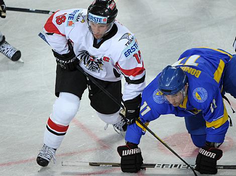 #18 Thomas Koch, Team Austria und #11 Artem Bondaryev, Ukraine. Oesterreich und Team Ukraine