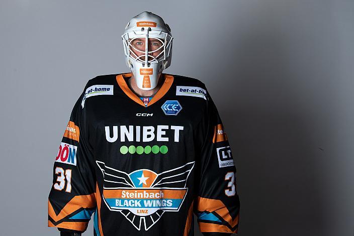 Tormann Jared Coreau (Steinbach Black Wings Linz) Steinbach Black Wings Linz, bet-at-home ICE Hockey League