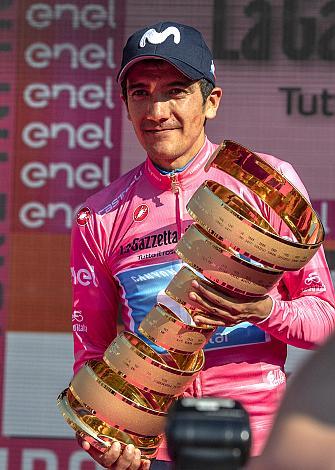 Richard Carapaz (ECU, Movistar Team) Girosieger 2019, Giro d Italia, Radsport, 102. Giro d Italia - 21. Etappe Zeitfahren