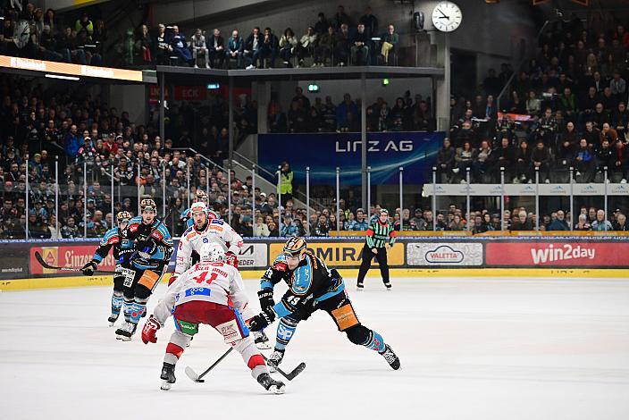 Jesper Jensen Aabo (EC KAC) , Graham Knott (Steinbach Black Wings Linz) Semifinale 4, Win2Day ICE Hockey League, 4. Semifinale, Steinbach Black Wings Linz vs EC KAC,  Linz AG Eisarena 