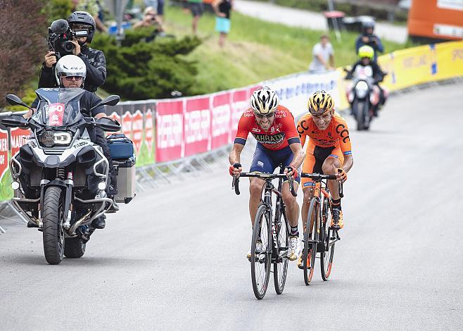 Antonio Nibali (ITA, Bahrain Merida Pro Cycling Team), Pawel Cieslik (POL, CCC Sprandi Polkowice) 7. Etappe Waidhofen/Ybbs - Sonntagberg 70. Ã–sterreich Rundfahrt 
