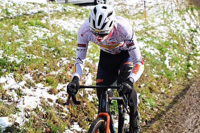 Sieger Junioren Valentin Hofer (AUT, Sportunion Maria Schmolln) Radquerfeldein GP um das Sportzentrum Gunskirchen, Rad Cyclo Cross,